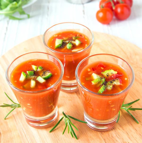 cold tomato soup gazpacho - Zdjęcie, obraz