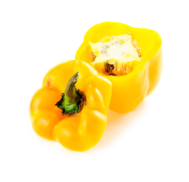 Keresztmetszet sárga paprika - Fotó, kép