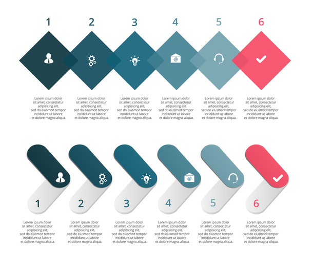 Infographic návrhu šablony a marketingové ikony - Vektor, obrázek