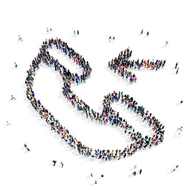 emberek kézibeszélő kommunikációs ikon - Fotó, kép