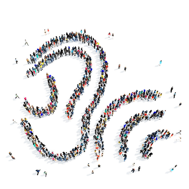 insanlar kulak simgesi - Fotoğraf, Görsel