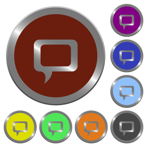 Color comment buttons - Vector, Image