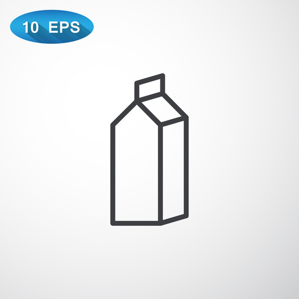 Packaging Container for Milk - Vetor, Imagem