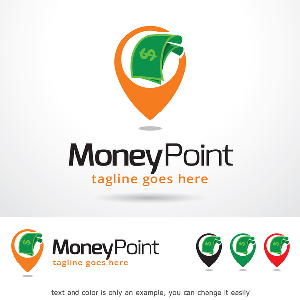 Money Point Logo Template Design Vector - Vector, Image
