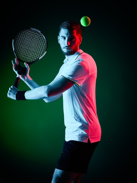tennis player man isolated - Fotoğraf, Görsel