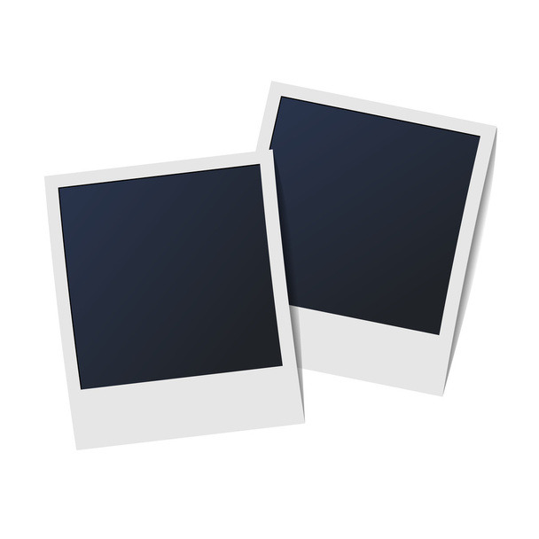 photo frame on plaid background - Vector, Image
