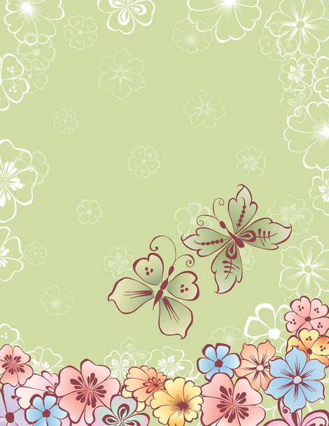 Decorativo sfondo floreale
 - Vettoriali, immagini