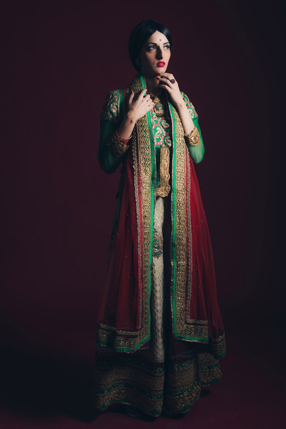 Hagyományos szüreti Bollywood divat Női - Fotó, kép