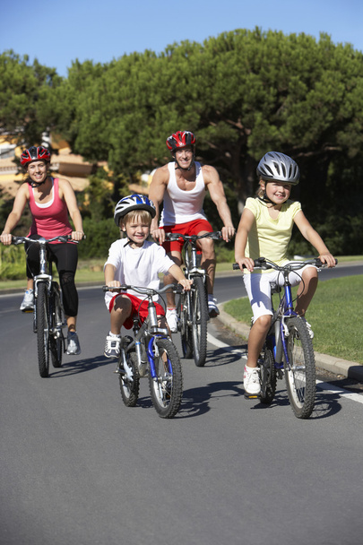 Family Riding Bicycles - Fotó, kép