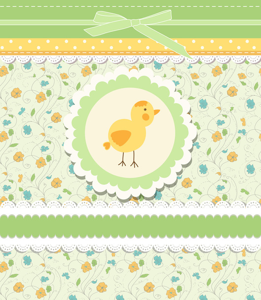 Colorful doodle template for child - Vector, imagen