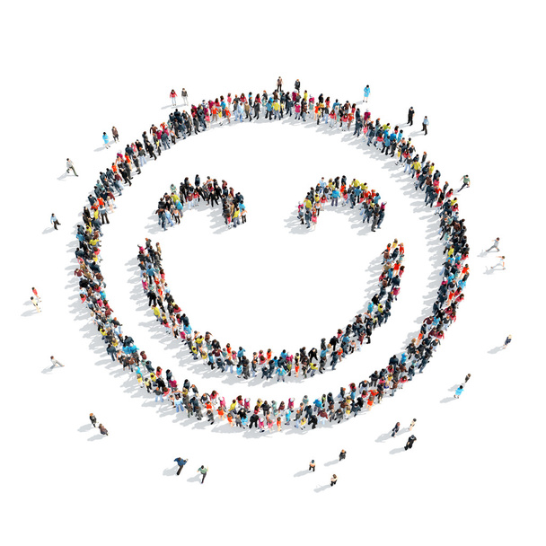 insanlar smiley yüz simgesi - Fotoğraf, Görsel