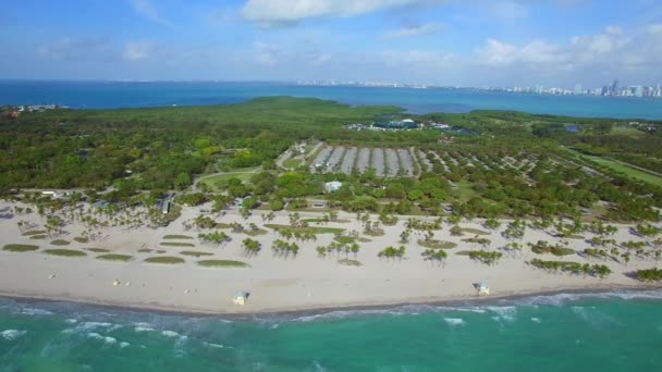 Luftbildschlüssel Biscayne Candon Park und Yachthafen - Filmmaterial, Video