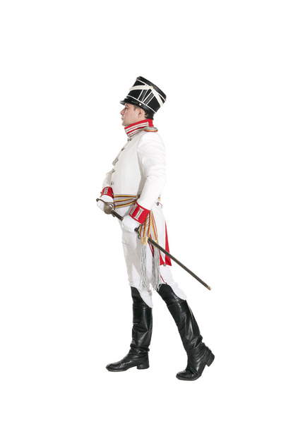 Officier des Horse Guards marchant sur le terrain de parade
. - Photo, image