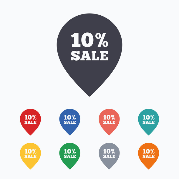 10 percent sale pointer - Vektor, Bild