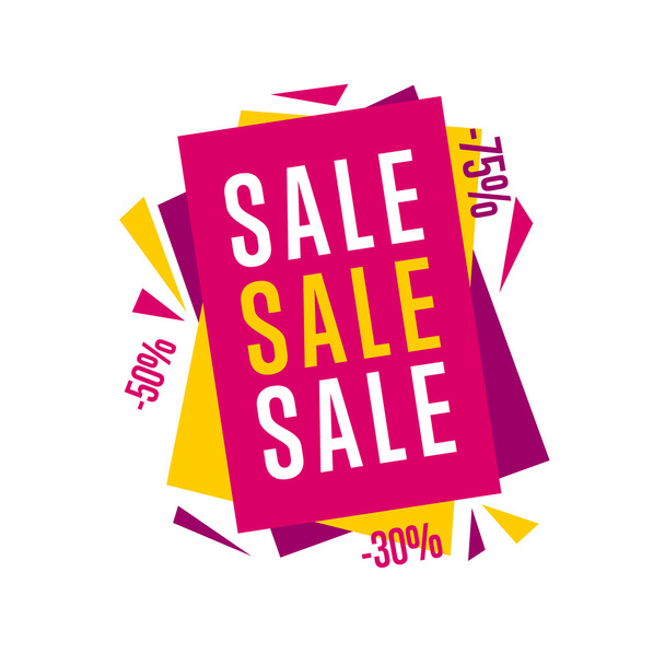 Sale tag vector isolated on white background - Вектор,изображение