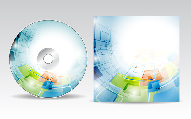 CD cover design - Vector, imagen