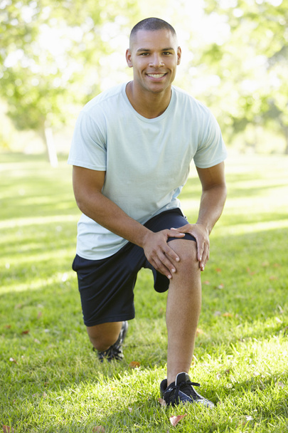 Young Man Exercising In Park - Photo, Image