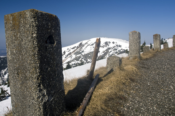 Χειμώνα πανόραμα των βουνών Krkonose - Φωτογραφία, εικόνα