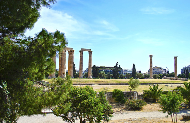 Atina Yunanistan Olimpiya-Zeus Tapınağı - Fotoğraf, Görsel