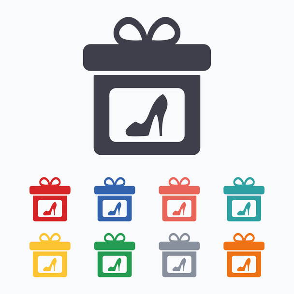 Gift box sign icons - Vecteur, image