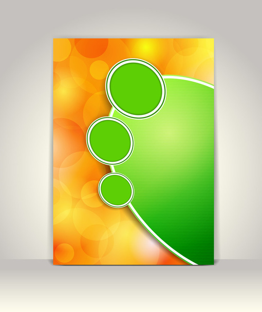 Zakelijke brochure template, abstract kleurrijk ontwerp - Vector, afbeelding