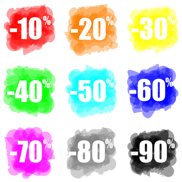 Set of colorful paint splat discount concept - Photo, Image