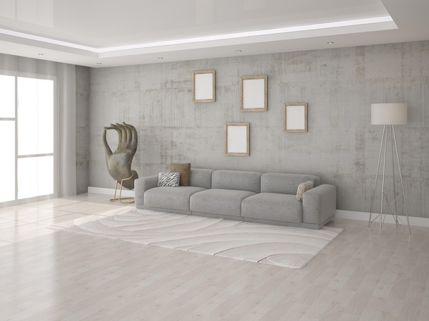 Modern minimalista kanapé . - Fotó, kép