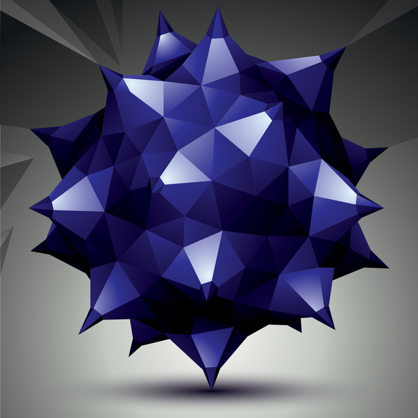 Geometric abstract 3D complicated object - Vector, Image