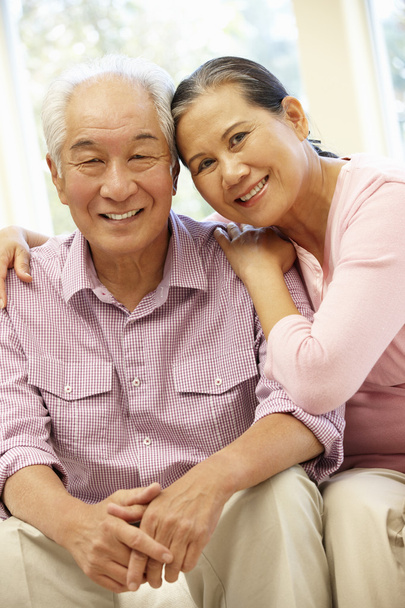 Happy Senior couple smiling  - Фото, изображение