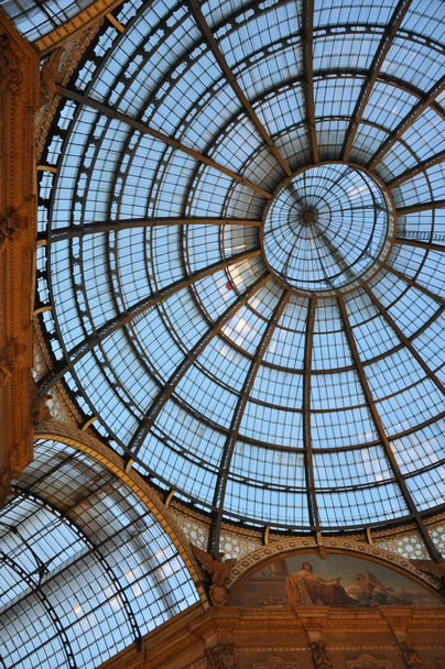 Galleria Vittorio Emanuele Ii tetőablak (kupola) 3 - Fotó, kép