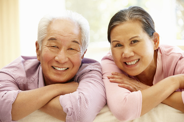 Happy Senior couple smiling  - Fotó, kép