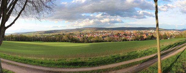Панорама фото щуролова міста hameln Нижня Саксонія Німеччини - Фото, зображення