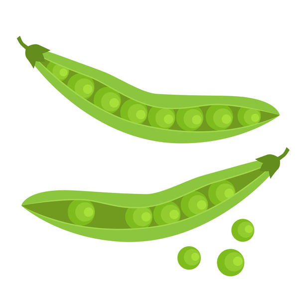 Icon green peas - Vector, Image