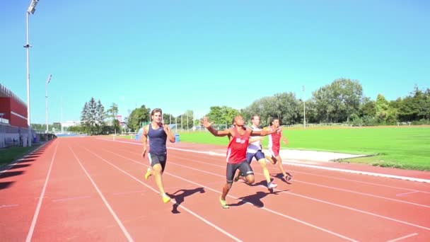 100m finish slow motion - Кадри, відео