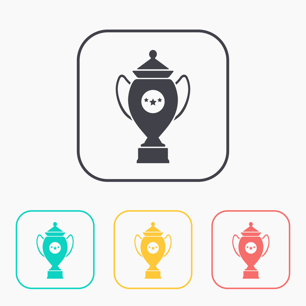 Champions Cup symbol color icon set - Vektor, obrázek