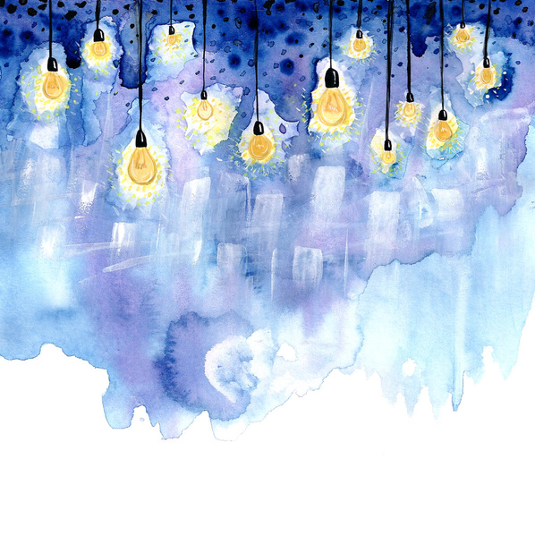 Ampoules électriques brillantes fond texturé
 - Photo, image