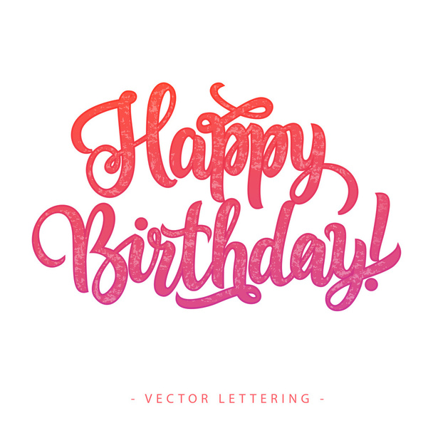 Happy Birthday Inscription 2 - Vetor, Imagem