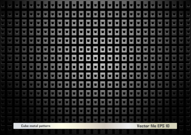 Cube metal pattern - Vector, Image