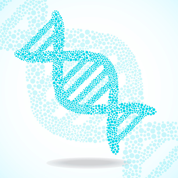 Абстрактная ДНК, молекулярная структура. Векторная иллюстрация. Eps 10
 - Вектор,изображение