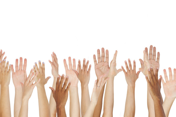 Group Raising Their Hands - Photo, Image