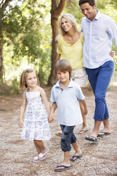 Family On Country Walk Together - Valokuva, kuva