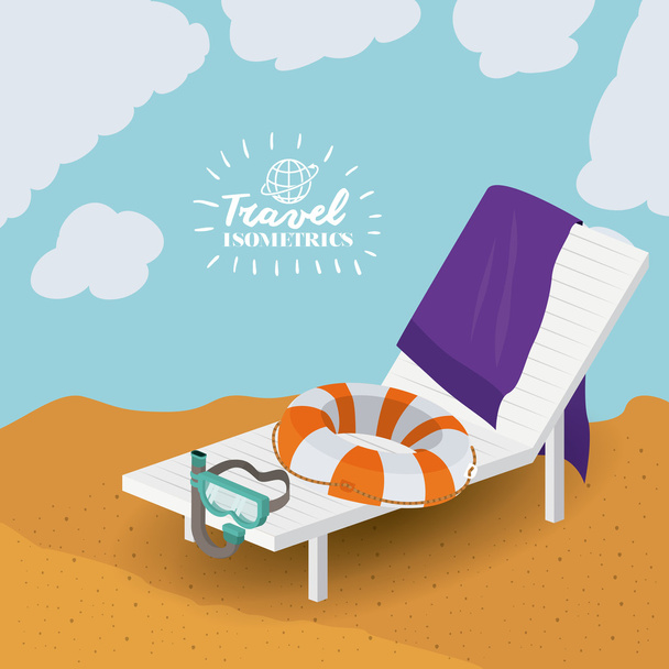 travel vacations design - Vektor, Bild