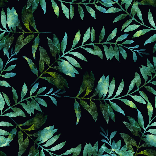 imprint of plants  seamless pattern - Foto, Bild