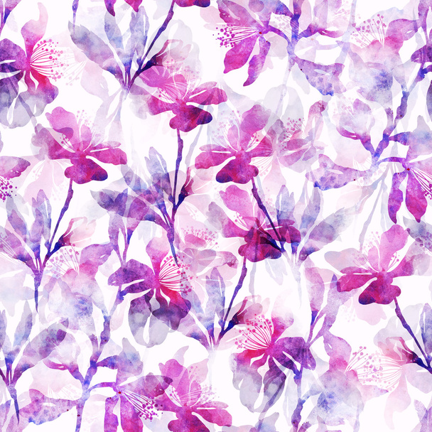 花と葉桜 - 写真・画像