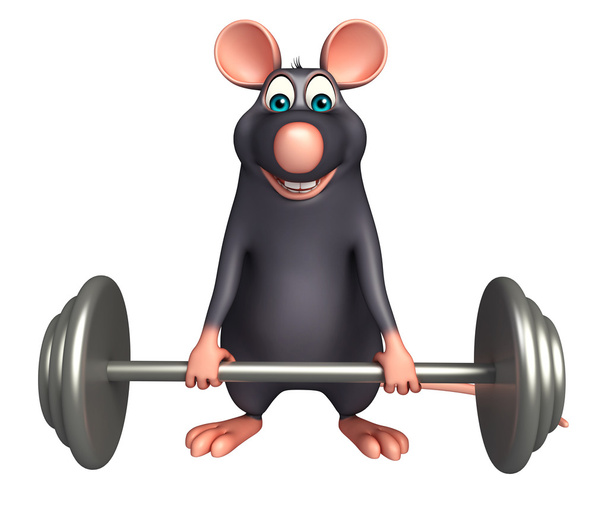 divertente personaggio dei cartoni animati Rat con bar
   - Foto, immagini
