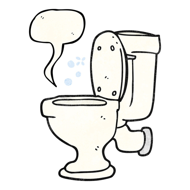 fala bolha texturizado cartoon banheiro
 - Vetor, Imagem