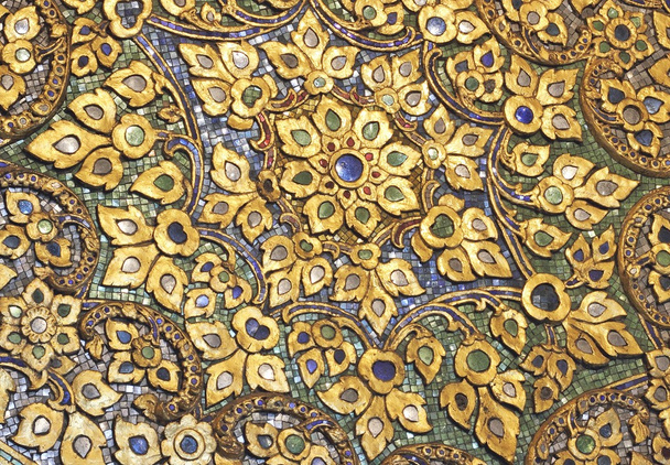 Mozaik desen Tay tarzı - Fotoğraf, Görsel