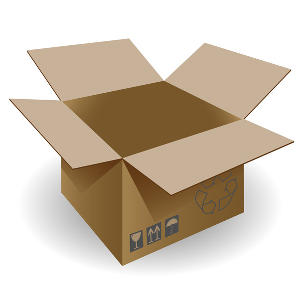 Boxes on white background - Vector, Image