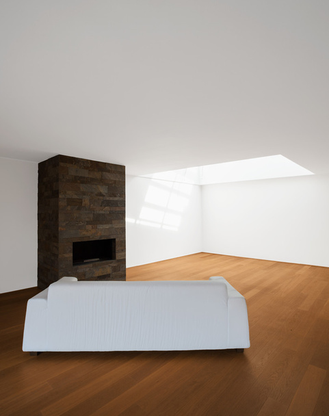 modern architecture, new empty apartment, living room - Photo, Image