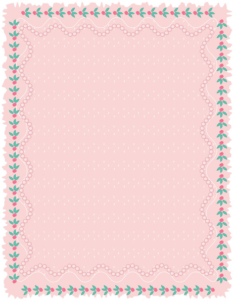 Cute pink background, vector. - Vektör, Görsel